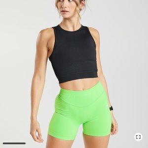 Gymshark sweat seamless midi tank in black